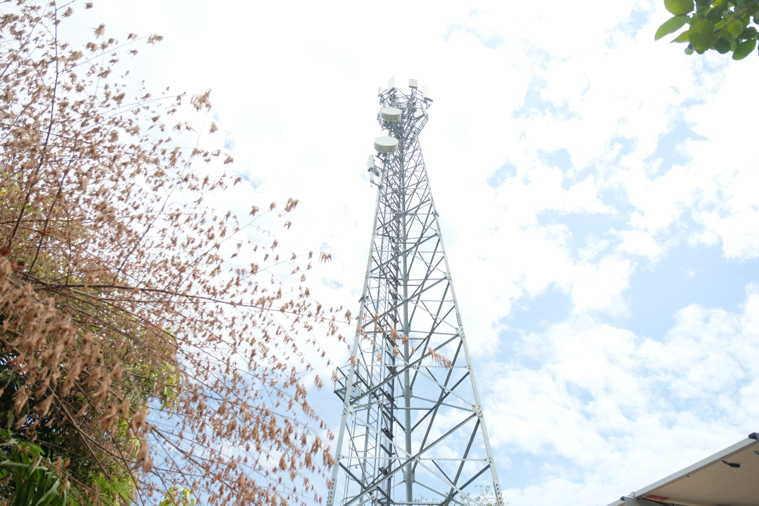 the first signal tower on Koh Nok Phao by True